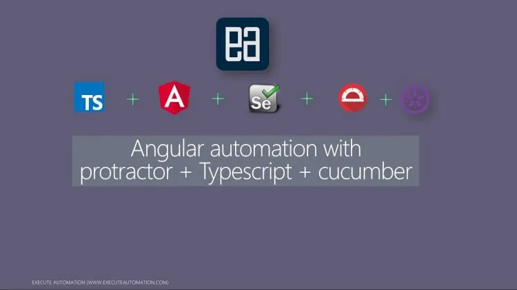 Angular automation with Protractor + Typescript + Cucumber