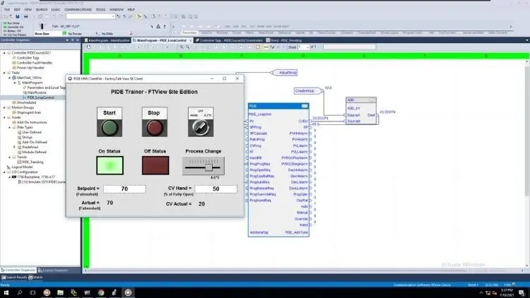 Allen Bradley PLC Training | PIDE Programming & PIDE Tuning