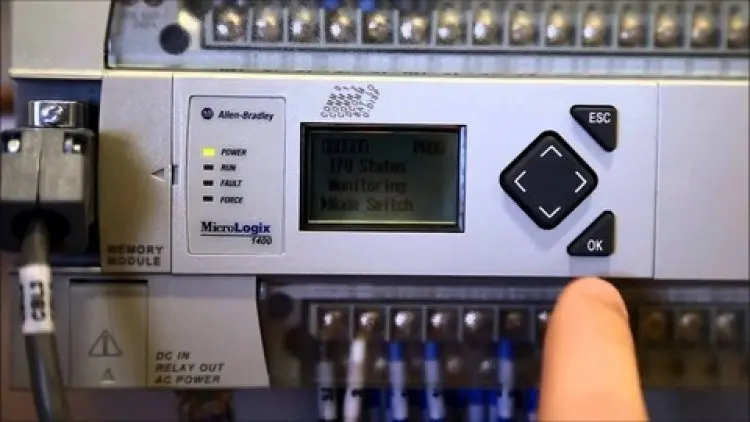 Setup the Micrologix 1400 PLC for Modbus RS485 Communication