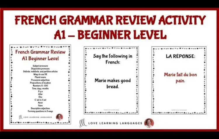 Mastering French DELF A1/A2 Grammar and Vocabulary