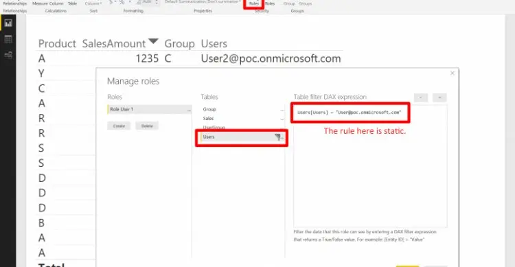 Power BI & DAX Row-Level Security