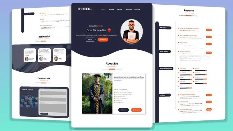 The Ultimate React Js Responsive Portfolio Website